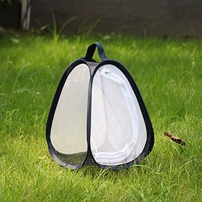 RESTCLOUD Mini Butterfly Habitat, Insect Mesh Cage, Bug Terrarium Pop Up 7.5" x 11" Tall - size: 7.5" x 11"