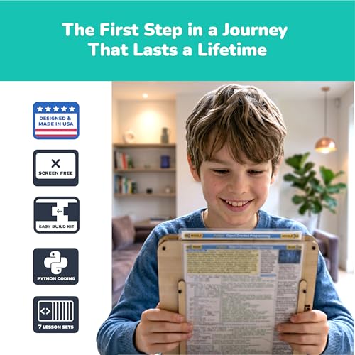 CodeStepper Screen-Free Python Coding & AI Learning Kit, Hands-On STEM Toy for Kids Ages 8-15, 7 Lesson Sets, Homeschool & Classroom Coding Kit, Made in the USA