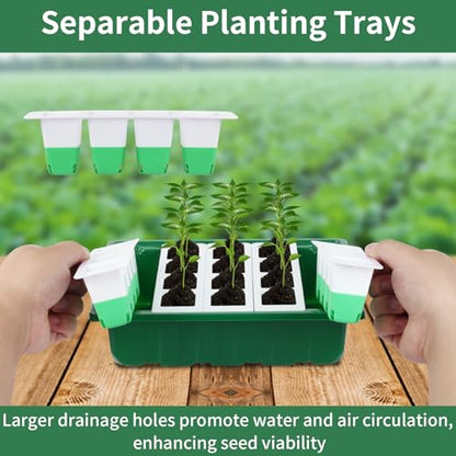 Sondiko Seed Starter Tray with Soft Silicone Cells, 80-Cell Starter Kit - size: 4 Pack