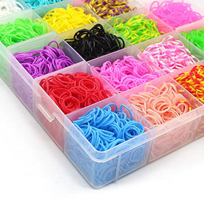 10000pcs Rubber Loom Bands Bracelet Making Kit, Complete Color Set-A - color: Color Set A