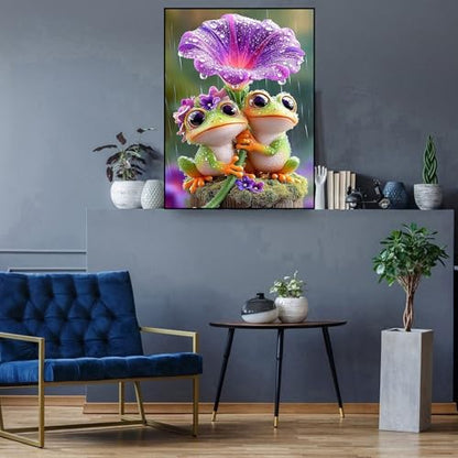 Zythron Diamond Art Kits for Adults,Frog Diamond Painting Kits for Beginner - color: Frog-A