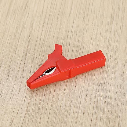 SING F LTD 5 Sets Alligator Clips with 4mm Banana Plugs 220V 30A Insulated Full Protective Crocodile Clips Electrical Test Clips for Multimeter and Clamp Meters Test