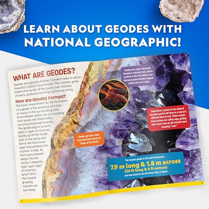 National Geographic Break Open 2 Jumbo Geodes Science Kit for Kids - size: 2 Jumbo Geodes
