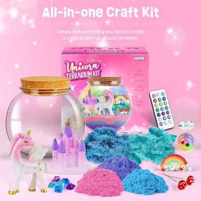 Unicorn Terrarium Kit, Unicorn Toys for Girls 4-8, Birthday Gifts for Girls - style: Unicorn Kit