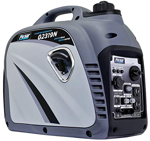 Pulsar 2,300W Portable Gas-Powered Quiet Inverter Generator With USB Outlet & Parallel Capability, Carb Compliant, G2319N - style: 2300 Watts + Gas Only + USB