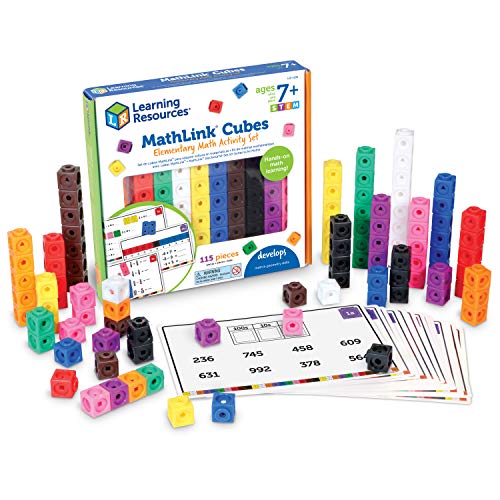Learning Resources MathLink Cubes Elementary Math Activity Set - - style: Elementary Activity Set