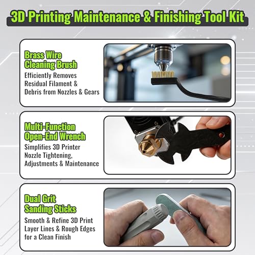 40PCS 3D Printer Tools Kit with Storage Case for FDM 3D Printing