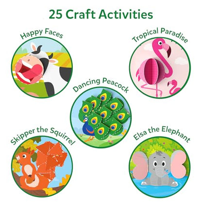 Skillmatics Snip Snip Animals, Scissor Skills Toy, Felt Craft Gift for Kids - style: 5. Animals