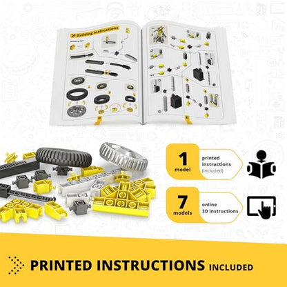 Engino: Discovering STEM - Robotics: Mini ERP 2.0-8 Robot Models, Toy Brick Building Set, Motorized, Snap-Fit, Coding-Programing Experiments, Kid 9+