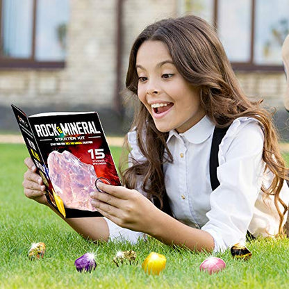 Piano Potato Rocks Collection 15 Gems Kit with ID Sheet, Geology for Kids - style: Stone Collection