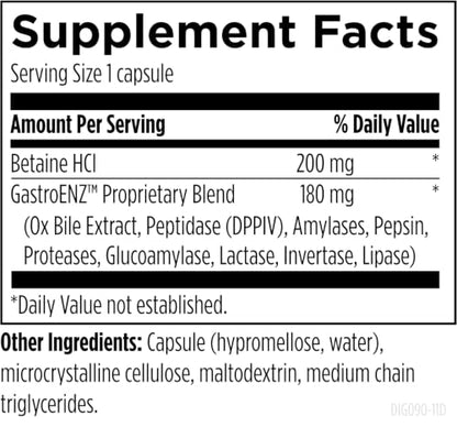 Designs for Health Digestzymes, Support Gas & Bloating Relief, 90 Capsules - size: 90 Count (Pack of 1)