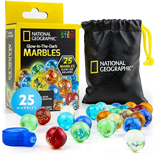 National Geographic Glow in the Dark Marble Run Refill with 25 Marbles - style: Glowing Marbles