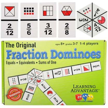 LEARNING ADVANTAGE The Original Fraction Dominoes