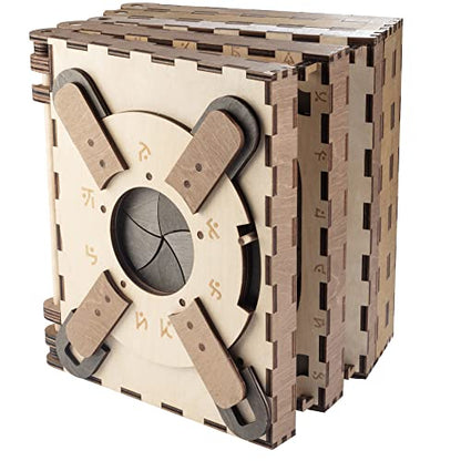 The Original Codex Silenda - The Build Your Own 3D DIY Mechanical Wooden Puzzle Book - Can You Unlock Each Page to Open the Next? Amazing DaVinci Brain Challenge Puzzle Box for Teens or Adults