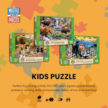 MasterPieces 100 Piece Jigsaw Puzzle for Kids - Audubon Spring Gathering-14"x19" - style: Audubon