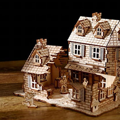 3D Wooden Puzzles War Zone 1942: Lane Warfare Model Kits, Brainteaser and Puzzle for Christmas/Birthday,Gifts for Adults and Teens to Build Combination - style: War Zone