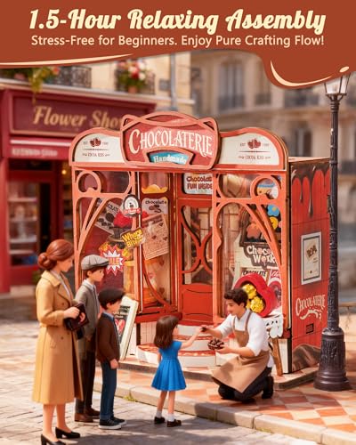 Rolife Chocolate Shop DIY Miniature House Kit - color: Sweet Chocolate Shop