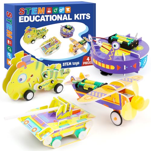 Kasfalci STEM Kits for Kids Age 8-10, STEM Toys for Boys Age 8-12, Science Experiments Robotics Engineering Projects Crafts Robot Building Activities for 6 7 8 9 10 11 12 13 14 Year Old Boys
