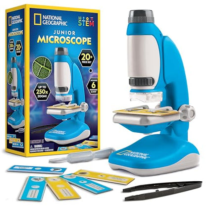 National Geographic Junior Microscope Science Kit with 250x Magnification - style: Junior Microscope