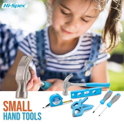 Hi-Spec Kids Tool Set with Tool Belt for Real Child-Sized STEM DIY, Blue - color: Blue, size: 16 Piece
