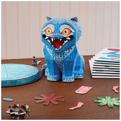 4D Build Kpop Demon Hunters Derpy Tiger & Sussie Bird 3D Puzzle Model Kit - style: Derpy Tiger & Sussie Bird, 168 pcs