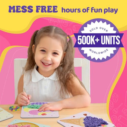 jackinthebox Poke Art Candyland Crafts Kits for Kids, Girls Gift, Ages 4-8 - style: Candyland