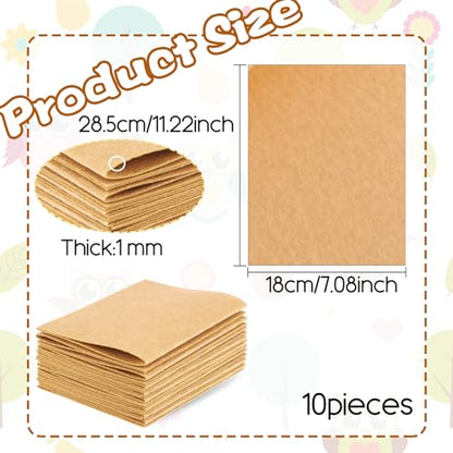 10Pcs Felt Sheets Fabric, 7" x 11" Soft Felt Squares for Craft(Skin Color) - color: Skin Color