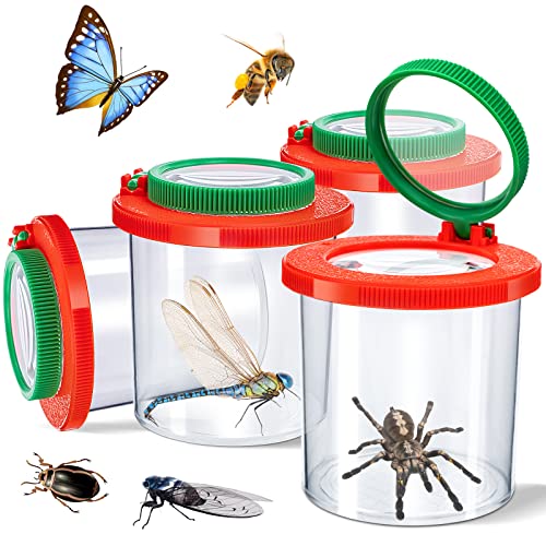 Insert Bug Viewer for Kids, 4PCS Magnifying Insect Box Bug Catcher Kit - style: InsertBug4Pcs