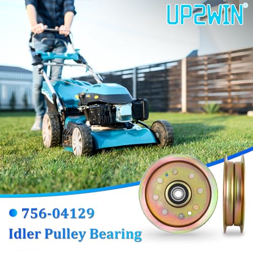 756-04129 Idler Pulley Bearing Compatible with Cub Mower Cad LT1050 LT1045 LTX1040 1046 Riding Lawn Mower Tractor with 42" 46" 48" 50" 54" Deck - size: 756-04129_1pc