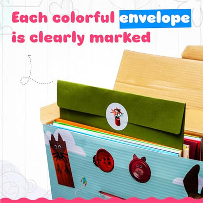 Crafty Mother 18 Paper Crafts Arts and Crafts Supplies for Kids Ages 4-8