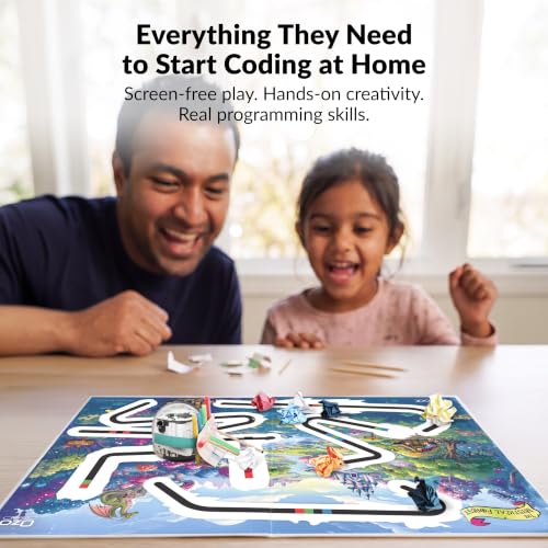 Ozobot Ozo at Home: Interactive STEM Coding Robot for Kids Ages 5+, Screen-Free Learning with Color Code Markers, Blockly Programming, Includes Charging Cable & Protective Case, Homeschool Approved