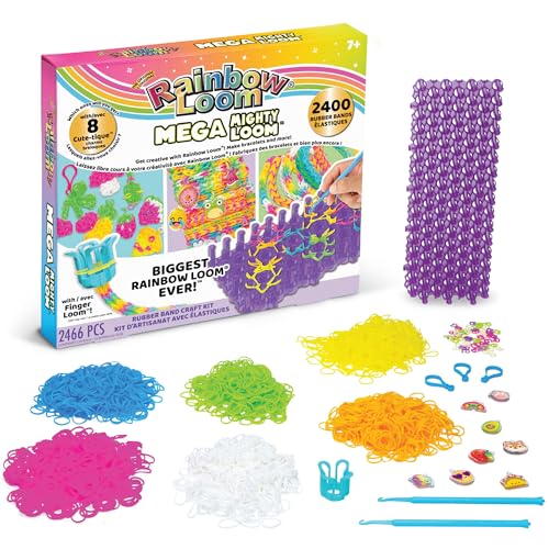 Rainbow Loom Mega Mighty Loom - 2400 Rubber Band Jewelry Craft Kit