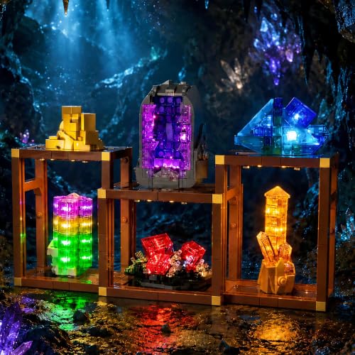 Kyglaring Light Kit for LEGO 21362 Mineral Collection Set, Lights Only - color: 21362 Touch Control