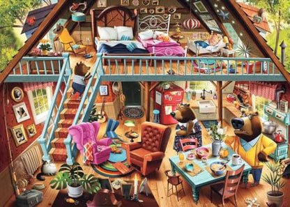 Ravensburger Dean Macadam Goldilocks Gets Caught! 1000 Piece Jigsaw Puzzle for Adults - 12000423 - Handcrafted Tooling, Made in Germany, Every Piece Fits Together Perfectly - style: Goldilocks Gets Caught!