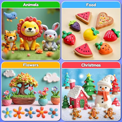 Air Dry Clay 84 Colors, Modeling Clay for Kids, DIY Molding Toy with Tools - color: 84 Colors