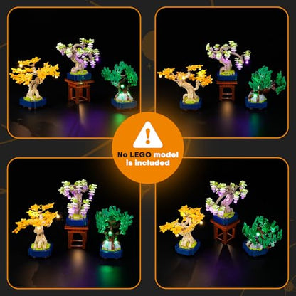 LIGHTAILING Light for Lego-10373 Mini Bonsai-Trees - Led Lighting Kit Compatible with Lego Building Blocks Model - NOT Included The Model Set - style: (Only Light) 10373 Mini Bonsai Trees