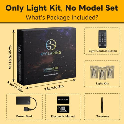 Kyglaring Light Kit for LEGO 21362 Mineral Collection Set, Lights Only - color: 21362 Remote Conrtol