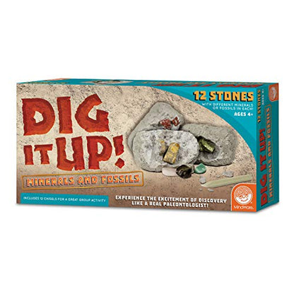 MindWare Dig It Up! Stone Fossil Dig Kits for Kids