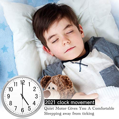 Mudder 8 Pcs Silent Clock Movement Mechanism Kit with 8 Different Pairs of DIY Clock Hands 13 Mm/ 0.51" Shaft Length DIY Repair Parts Kit Replacement Motor