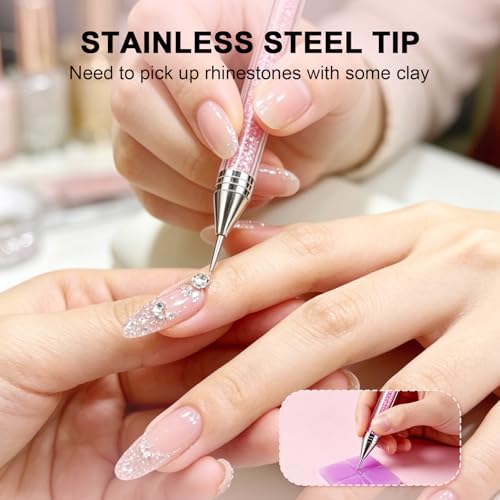 32Pcs Rhinestone Picker Tool, Nail Bedazzling Tools Rhinestones Wax Pencil