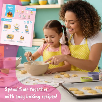 BSCOOL Baking Coloring Book with Stickers Recipes and Cake Design - color: 1 PCS - Play and Bake Activity Book