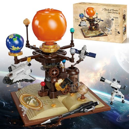 Spinning Solar System Building Block Set 672PCS Planetary Orbit Model