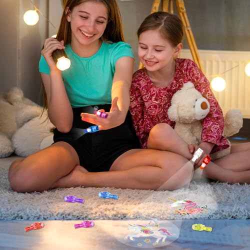 CHUNNIN 36 Pcs Unicorn LED Finger Lights Glow in Dark Party Favors - style: Unicorn