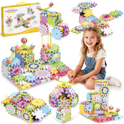 Electric Gear Building Blocks 203Pcs Toys Set for Kids with Motor - size: 203 Pcs Set
