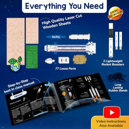 Smartivity DIY Rocket Launcher STEM Kit for Kids 6-12 Years - style: Rocket Launcher