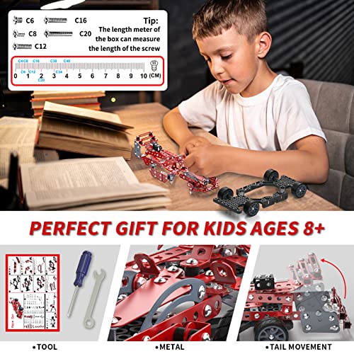 Lucky Doug Building Kit Model Car Set - STEM Project Building Toys for Kids Ages 8-12, Assembly Building Vehicle for Boys 8 9 10 11 Years Old - style: 869-3