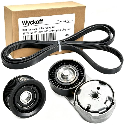 Wyckoff Engine Drive Belt Tensioner Idler Pulley Kit 90K-39282D for Dodge