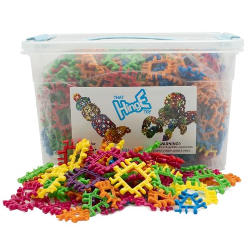 That Hinge Toy 504 Piece Extreme Builder Set - Original Colors - STEM Construction Toy Building Block Set - style: 504pc Original Colors