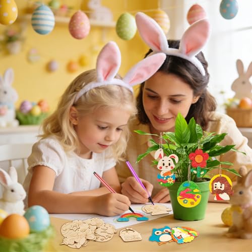 15pcs DIY Wooden Magnets - Eleanore's Diary Kids Arts & Crafts Painting Kit
