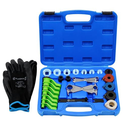 Kuntech 25pcs Master Quick Disconnect Tool Set, Fuel Line Disconnect Tool Kit for Automotive A/C Fuel & Transmission Systems, Transmission Line Disconnect Tool Compatible with Various Automotives - size: 25pcs